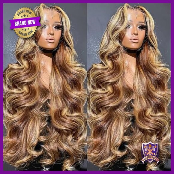360 Lace Front Human Hair Wig, 26 Inch Body Wave, Medium Cap Size main image 4